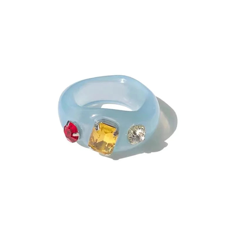 2021 Fashion Best Selling Acid Acrylic Acetate Simple Diamond-Dtudded Colorful Acrylic Ring Shell Resin Ring Jewelry Wholesale
2021 Fashion Best Selling Acid Acrylic Acetate Simple Diamond-Dtudded Colorful Acrylic Ring Shell Resin Ring Jewelry Wholesale