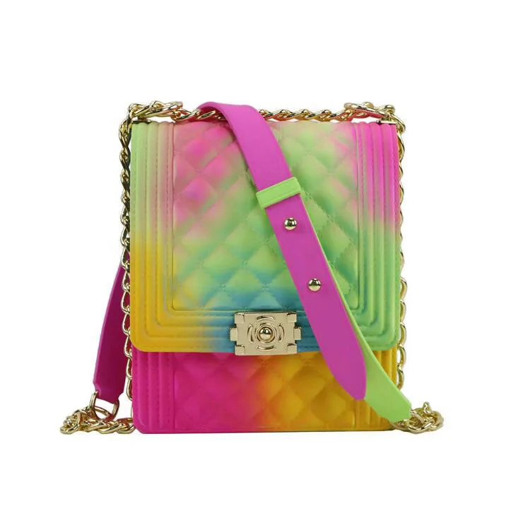 Wholesale women bag handbags 2020 silicone/PVC shoulder handbag rainbow bag luxury ladies woman hand bags candy jelly purse, 10 color
Wholesale women bag handbags 2020 silicone/PVC shoulder handbag rainbow bag luxury ladies woman hand bags candy jelly purse, 10 color