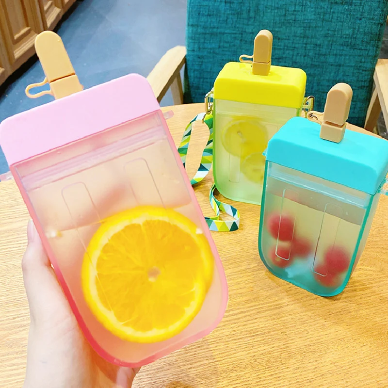 2021 Ins Trendy Popsicle Water Bottle Bags Creative Clear Juice Cup Cute Designer Reusable Plastic Drink Cup Purse Handbag, 4 colors
2021 Ins Trendy Popsicle Water Bottle Bags Creative Clear Juice Cup Cute Designer Reusable Plastic Drink Cup Purse Handbag, 4 colors