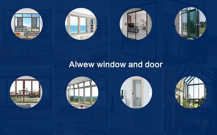 Alwew aluminium narrow swing door interior door for kitchen / bathroom
