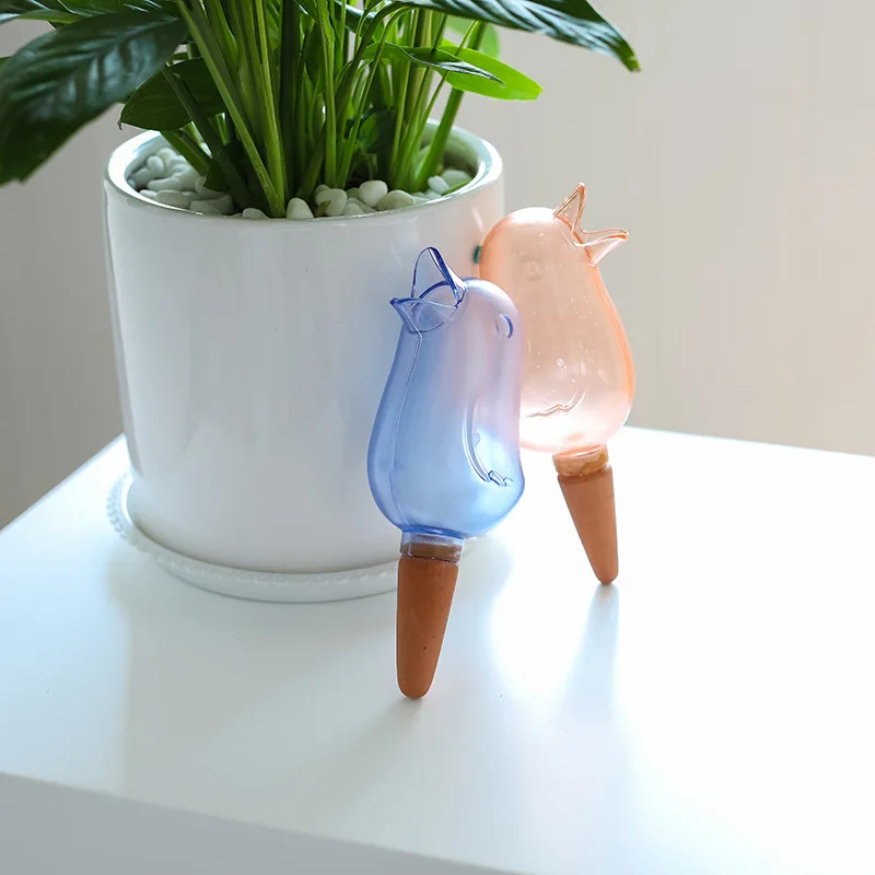 Transparent automatic dripper bird shape lazy watering pot