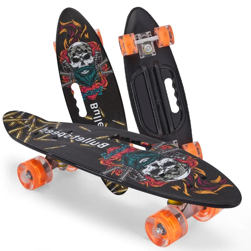 High Quality Supplier Four-wheel 22 Inches Mini Cruiser Men Women Retro Style Colorful Skateboard For Boys Girls Kids
High Quality Supplier Four-wheel 22 Inches Mini Cruiser Men Women Retro Style Colorful Skateboard For Boys Girls Kids