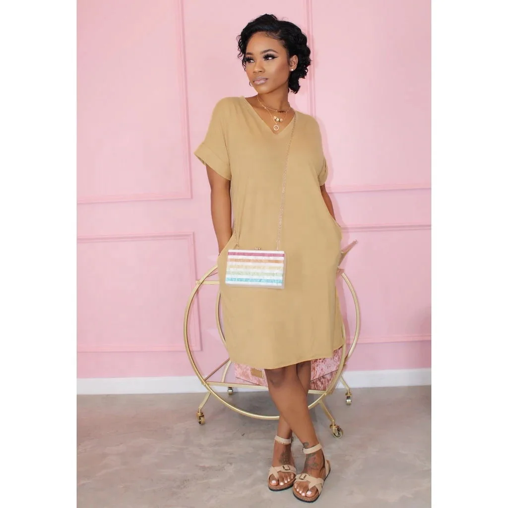 Summer outfits for women 2021 causal high quality good price pink outdoor short sleeve club basic dress cotton, Shown
Summer outfits for women 2021 causal high quality good price pink outdoor short sleeve club basic dress cotton, Shown