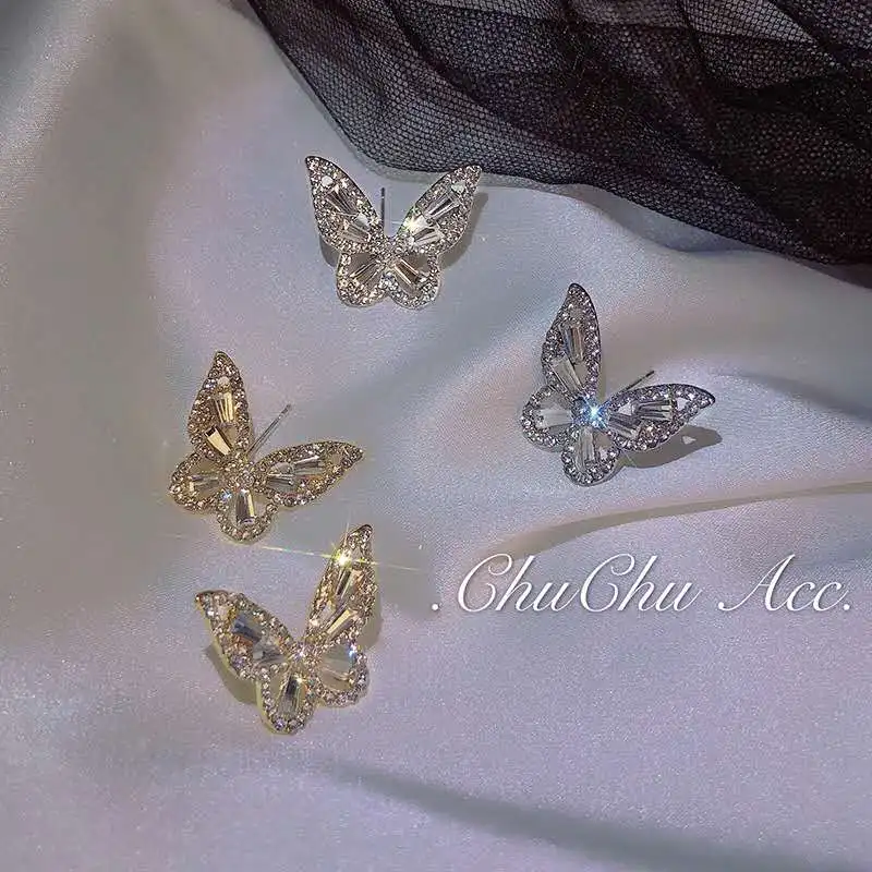 2020 New Design Noble S925 Silver Stud Earrings Fashion Rhinestone Butterfly Stud Earrings, Purple, gold, silver
2020 New Design Noble S925 Silver Stud Earrings Fashion Rhinestone Butterfly Stud Earrings, Purple, gold, silver