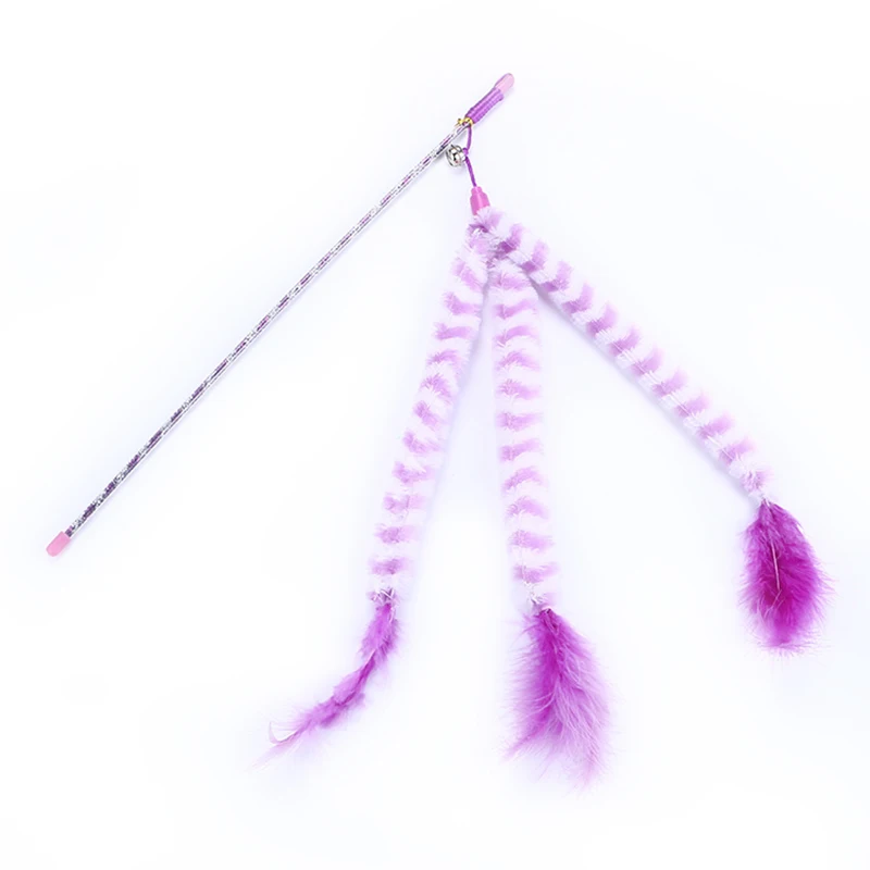 Cheap wholesale three-strand top cat stick attractive feather cat stick bell feather cat stick
Cheap wholesale three-strand top cat stick attractive feather cat stick bell feather cat stick