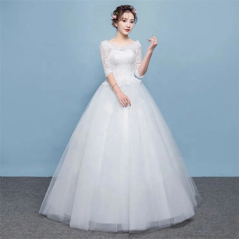 2019 hot sell Korean Vestidos De Novia lace half sleeves lace Hochzeitskleid wedding dress bridal ball gown, Color
2019 hot sell Korean Vestidos De Novia lace half sleeves lace Hochzeitskleid wedding dress bridal ball gown, Color