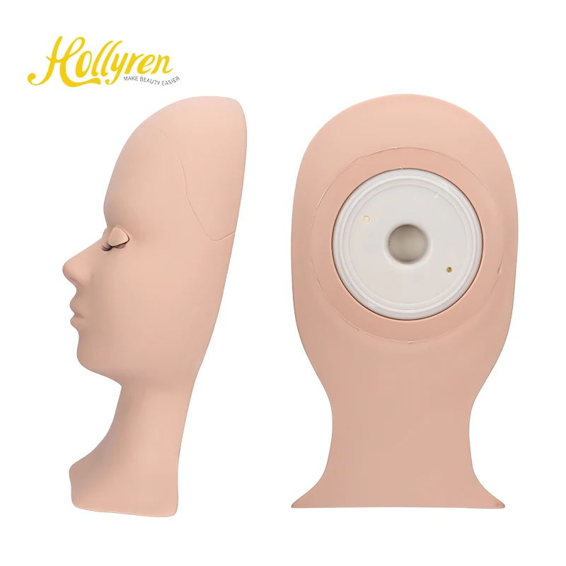 Soft-Touch Rubber False Eyelash Mannequin Head Removable Eyelids Makeup Lash Extensions Training Model Lash Doll Mannequin, Pink/middle/black 
Soft-Touch Rubber False Eyelash Mannequin Head Removable Eyelids Makeup Lash Extensions Training Model Lash Doll Mannequin, Pink/middle/black