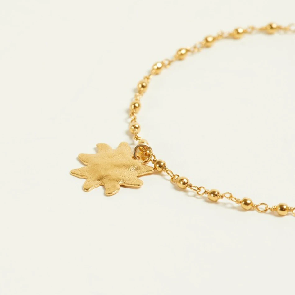 Real Luxury Band 925 Sterling Silver 18 k Gold Plated Bead Chain Flower Bracelet For Woman Fashion Jewelry
Real Luxury Band 925 Sterling Silver 18 k Gold Plated Bead Chain Flower Bracelet For Woman Fashion Jewelry