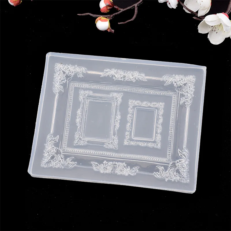 3 in 1 photo frame mirror crystal epoxy mold DIY crafts table bracket silicone mold cake baking tool, As picture
3 in 1 photo frame mirror crystal epoxy mold DIY crafts table bracket silicone mold cake baking tool, As picture