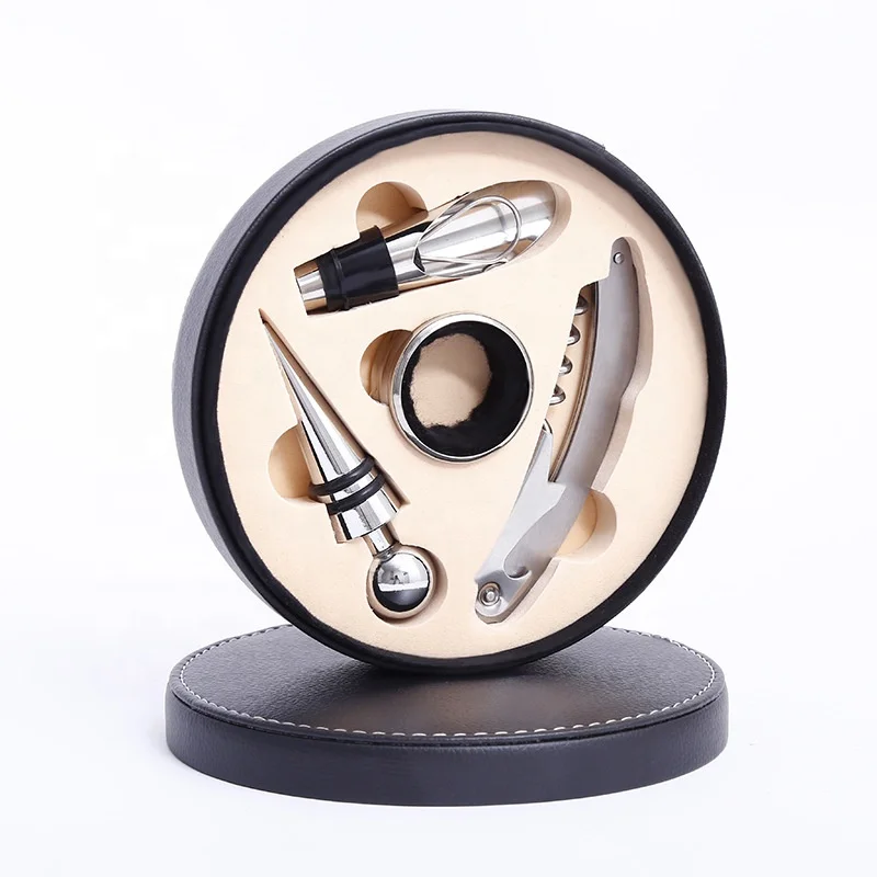 Elegant Corkscrew Wine Opener Kit with Upscale Gift Box, Wine Accessories Gift Set, Black
Elegant Corkscrew Wine Opener Kit with Upscale Gift Box, Wine Accessories Gift Set, Black