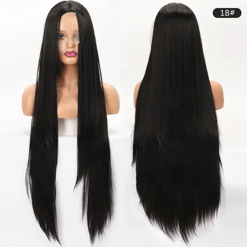 2022 Hot Selling 40 Inches Straight Heat Resistant Fiber Wigs Synthetic Hair Medium Lace Front High Quality Wigs For Black Women, As picture
2022 Hot Selling 40 Inches Straight Heat Resistant Fiber Wigs Synthetic Hair Medium Lace Front High Quality Wigs For Black Women, As picture