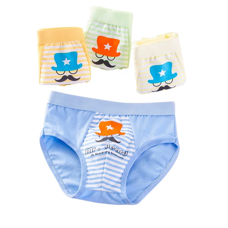 New design mustache children boy underwear cartoon cotton children's underwear, Four colors
New design mustache children boy underwear cartoon cotton children's underwear, Four colors