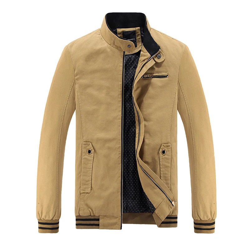Spring Men Slim Fit Jacket Classic Stand Collar Casual Stitching Jackets, Customized color
Spring Men Slim Fit Jacket Classic Stand Collar Casual Stitching Jackets, Customized color