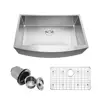 Higold 33 Inch Farmhouse Apron Front 10 Inch Deep Single Bowl 18 Gauge Stainless Steel 304 Luxury Kitchen sink