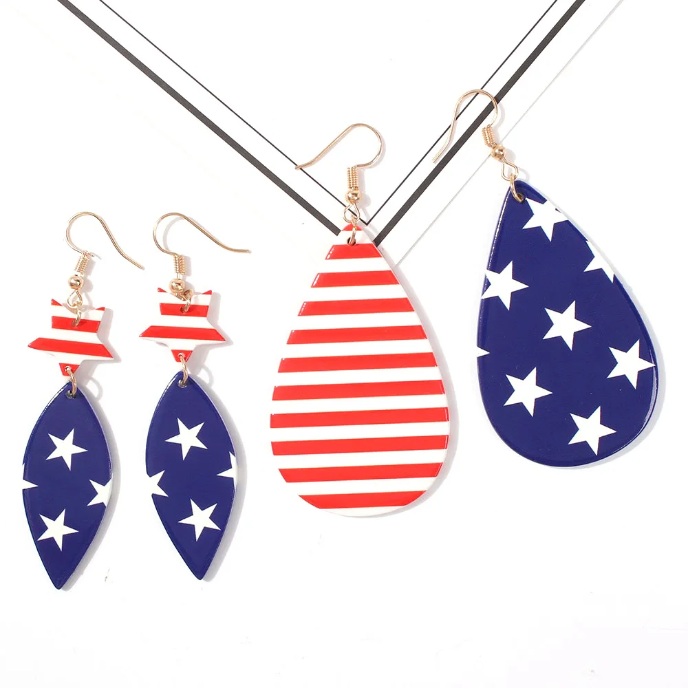 Low MOQ Jewelry Resin Women Earrings Geometric Drop Shaped Flag Earring Personalized Girls Hook Earrings Cheap
Low MOQ Jewelry Resin Women Earrings Geometric Drop Shaped Flag Earring Personalized Girls Hook Earrings Cheap