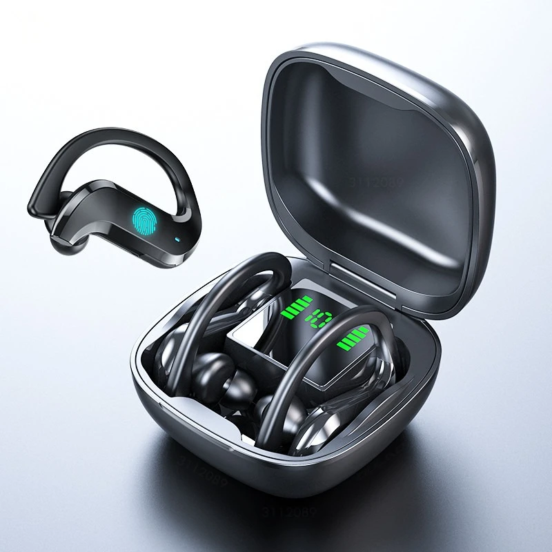 MD03 TWS Wireless Headphones Stable Ear-Hook Touch Control Digital Display Sport Earbuds For Oppo Huawei Xiaomi, Black blue white
MD03 TWS Wireless Headphones Stable Ear-Hook Touch Control Digital Display Sport Earbuds For Oppo Huawei Xiaomi, Black blue white