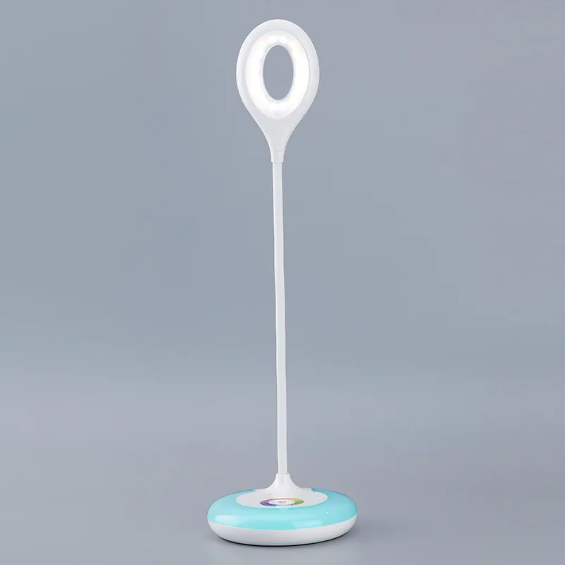 Rechargeable Led Desk Lamp Flexible book reading light with Colorful Changing Eye Protection Night Light
Rechargeable Led Desk Lamp Flexible book reading light with Colorful Changing Eye Protection Night Light