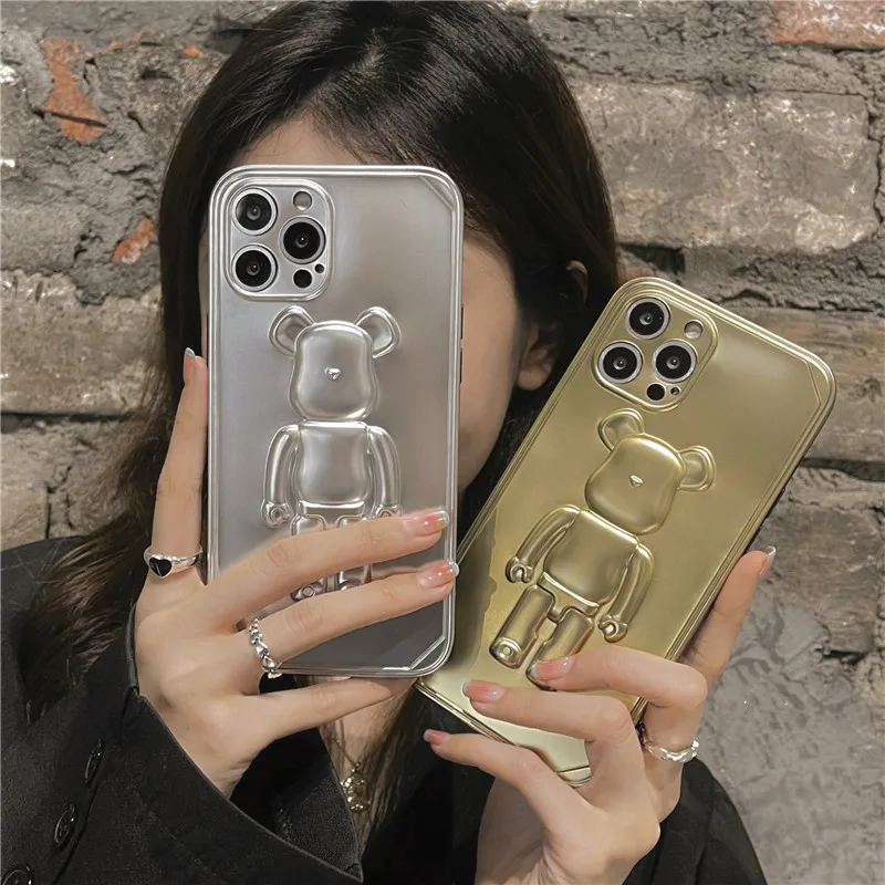 Wholesale 2021 3D Glossy bear Camera Lens Protection shockproof mobile phone case for Apple phone 12 pro max, Black/silver/gold/pink/blue/red/dark green
Wholesale 2021 3D Glossy bear Camera Lens Protection shockproof mobile phone case for Apple phone 12 pro max, Black/silver/gold/pink/blue/red/dark green