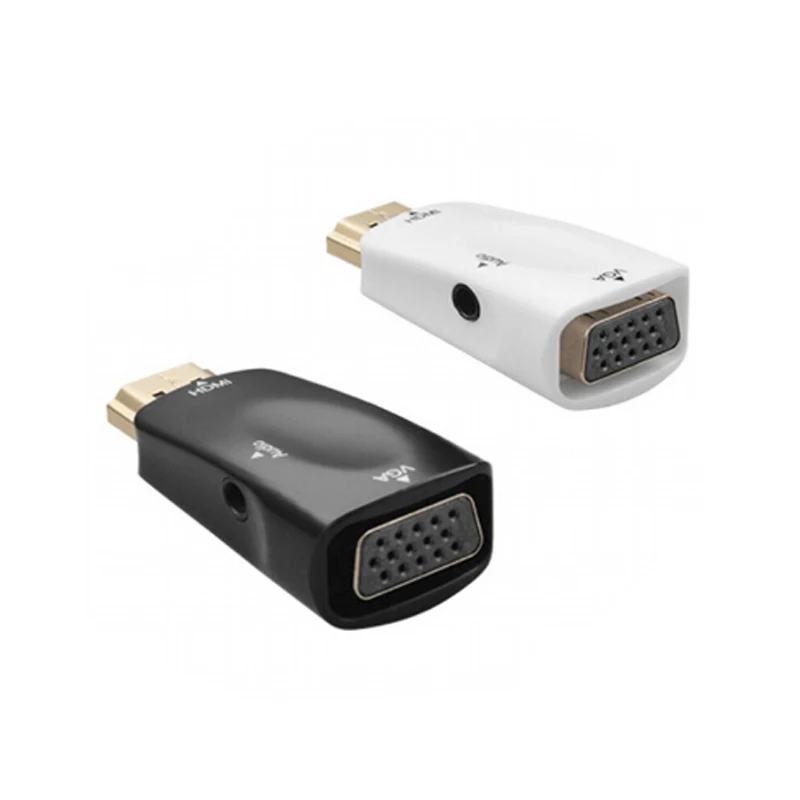HDMI Male to VGA Female 1080p Video Converter Adapter 3.5mm Audio Cable, Customized
HDMI Male to VGA Female 1080p Video Converter Adapter 3.5mm Audio Cable, Customized