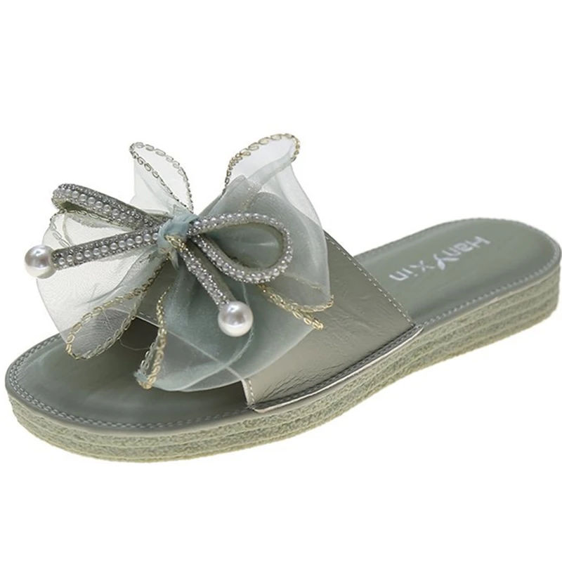 Dropshipping 1pcs Hot Sale Women Slipper with silk Bow Indoor Slip Breathable Casual Sandal Fashion Simple Flat Outdoor Slippers
Dropshipping 1pcs Hot Sale Women Slipper with silk Bow Indoor Slip Breathable Casual Sandal Fashion Simple Flat Outdoor Slippers