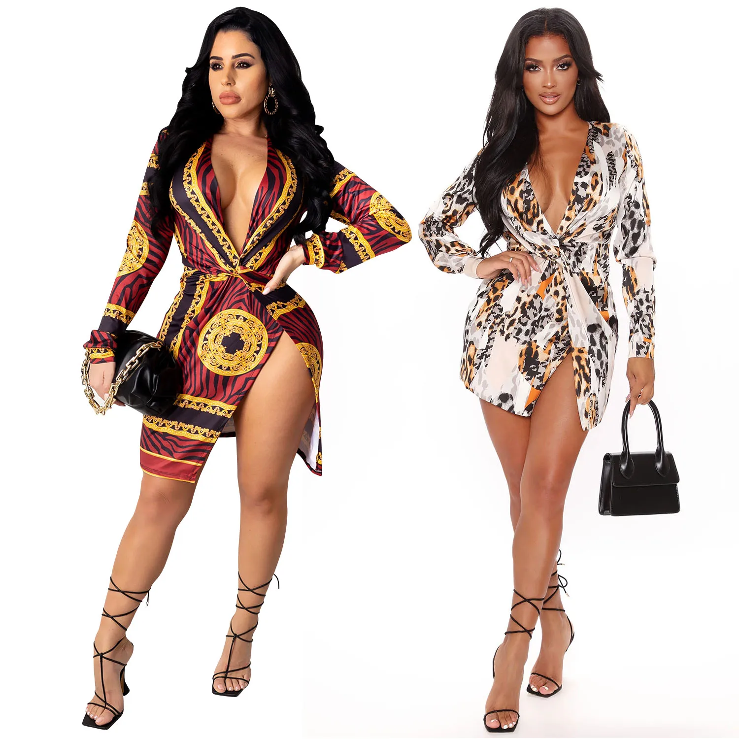 hotsale sexy long sleeve medium length casual printed v neck women pullover shirts dress
hotsale sexy long sleeve medium length casual printed v neck women pullover shirts dress