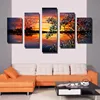 Wall Decor Painting Beautiful Scenery Print Abstract Living Room Picture Kitchen 5 Panel Art Wholesale Rustic Home Canvas