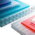 8mm clear polycarbonate hollow sheet for carport canopy and skylight