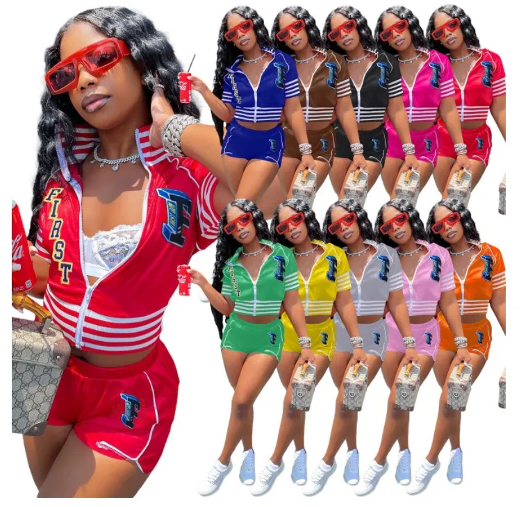 2022 summer Jacket And Short Pants Set letter printed Varsity Baseball Jacket 2 Piece Short Set
2022 summer Jacket And Short Pants Set letter printed Varsity Baseball Jacket 2 Piece Short Set