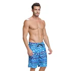 Men's Quick Dry Swim Trunks Long Elastic Waistband Swimwear Bathing Suits with Pockets