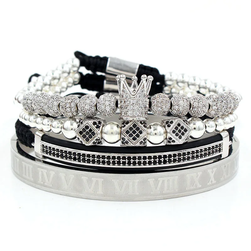 Fashionable Trendy Gold Luxury Crown King Bracelet Stainless Polished Bracelet for Men
Fashionable Trendy Gold Luxury Crown King Bracelet Stainless Polished Bracelet for Men