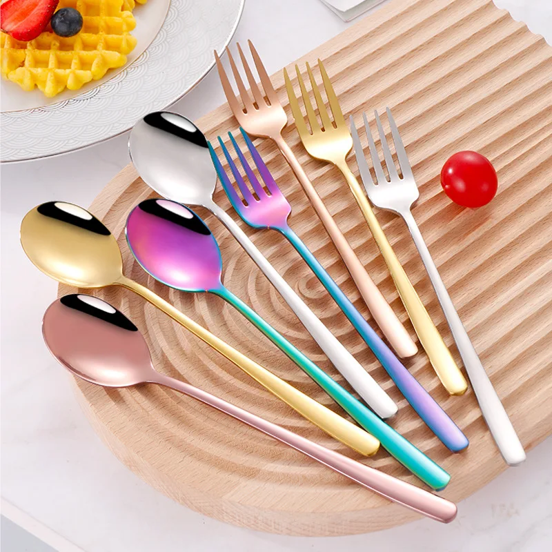 Korean Metal Cutlery 18/10 Flatware Spoon and Fork Cutlery Set Portable with Logo, Silver/gold/coopper/black/rainbow
Korean Metal Cutlery 18/10 Flatware Spoon and Fork Cutlery Set Portable with Logo, Silver/gold/coopper/black/rainbow