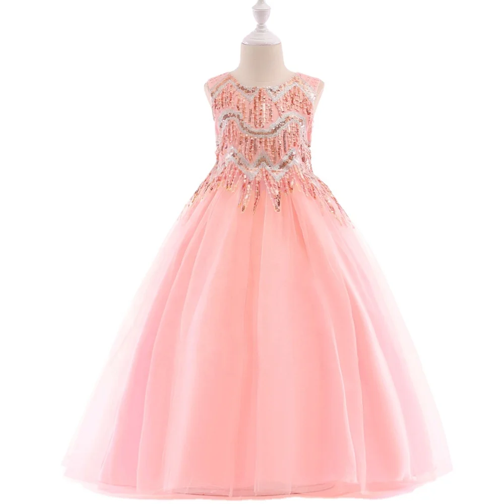 Flower girl wedding dress sequined tassel long dress sleeveless mesh bubble skirt European and American children's clothing
Flower girl wedding dress sequined tassel long dress sleeveless mesh bubble skirt European and American children's clothing