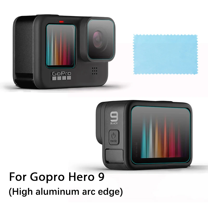 go pro hero 9 screen protector/Back Screen/Front Screen Protective Film Tempered Glass set for GoPro Hero 9 action camera Black
go pro hero 9 screen protector/Back Screen/Front Screen Protective Film Tempered Glass set for GoPro Hero 9 action camera Black