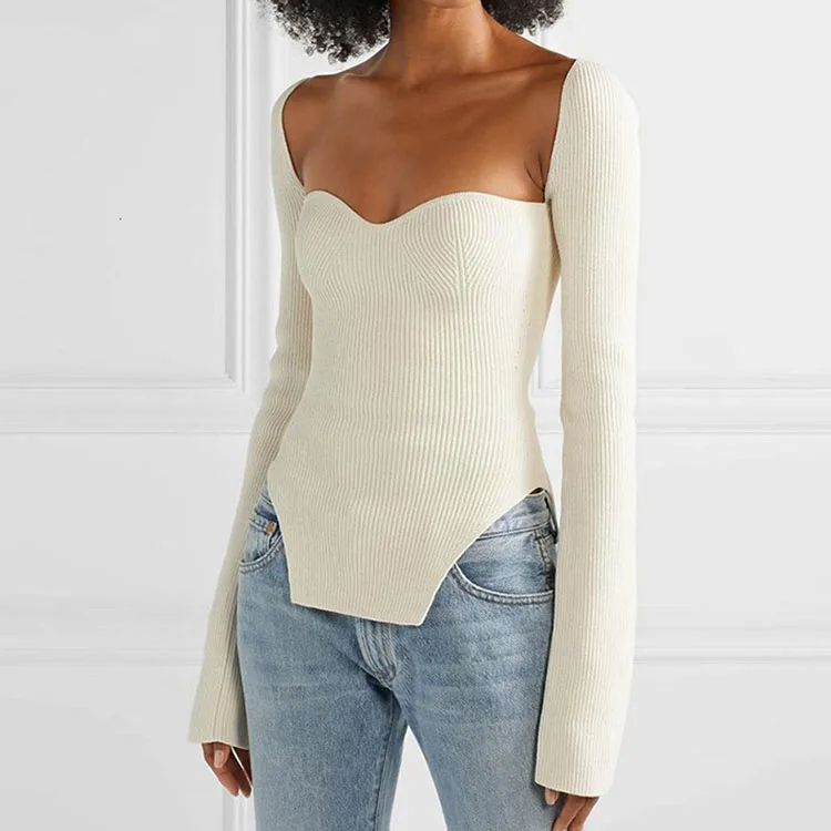 Square Collar Long Sleeve Woman Sweaters Knitted Pullover Women Spring Autumn Sweater Winter Tops For Women Black White Jumper, White,black
Square Collar Long Sleeve Woman Sweaters Knitted Pullover Women Spring Autumn Sweater Winter Tops For Women Black White Jumper, White,black