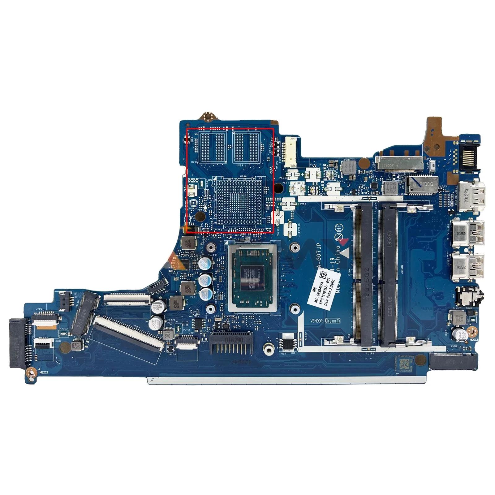 

For HP 15T-DB 15-DB 15-DX Laptop Motherboard With AMD R3 R5-3500 R7 CPU DDR4 FPP55 LA-G07JP SPS:L92836-001 L46515-601 L46515-001