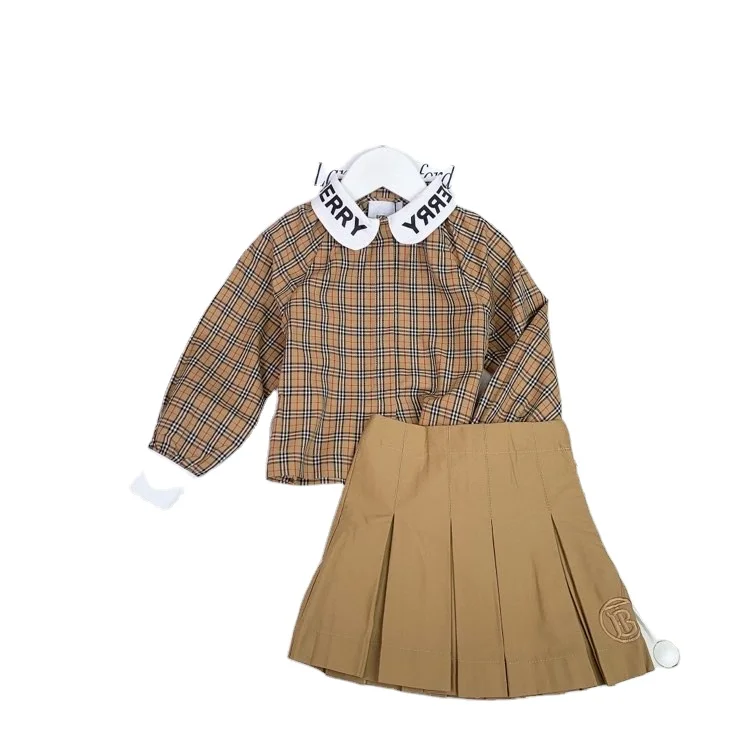 Children's fashion autumn 2 psc suit girls plaid long sleeve blouse pleated skirt sets girl 100% cotton shirts skirts sets, Picture shows
Children's fashion autumn 2 psc suit girls plaid long sleeve blouse pleated skirt sets girl 100% cotton shirts skirts sets, Picture shows