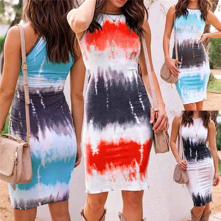 D96959 Summer clothes for woman new arrivals slim temperament sexy sleeveless tie-dye vest women clothing dress
D96959 Summer clothes for woman new arrivals slim temperament sexy sleeveless tie-dye vest women clothing dress