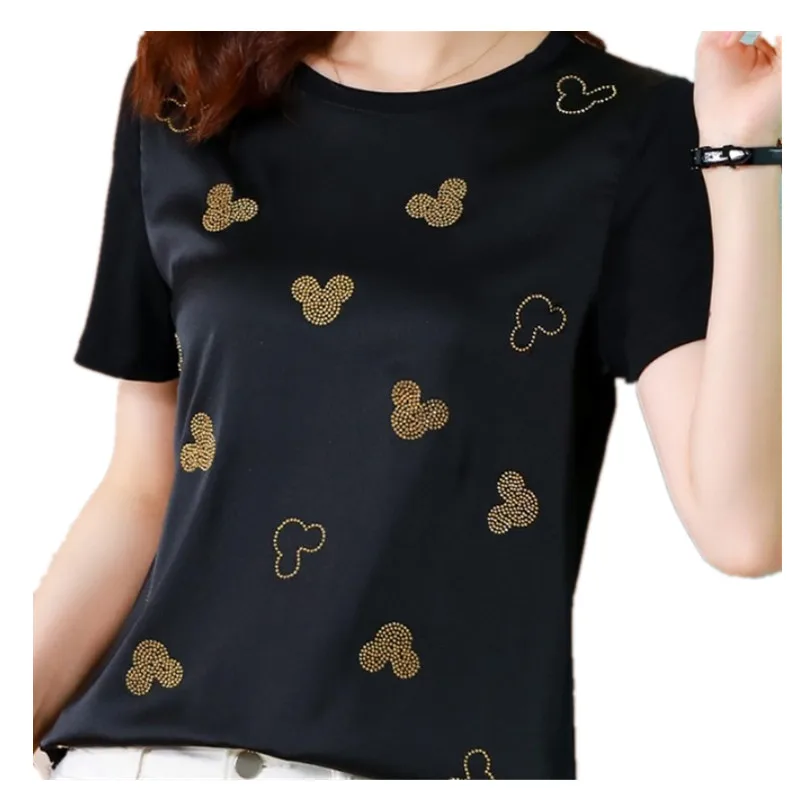 2021 Spring Summer Loose Top Casual Cotton Print White Short Sleeve O-Neck Popular T-shirt
2021 Spring Summer Loose Top Casual Cotton Print White Short Sleeve O-Neck Popular T-shirt