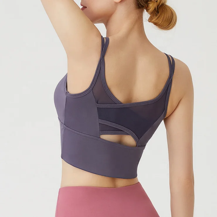 Wholesale Fitness Sexy Women Athletic Fitness Bra Crossed Back Workout Yoga Bra Push Up Sports Bra Ladies Wear, 4 colors
Wholesale Fitness Sexy Women Athletic Fitness Bra Crossed Back Workout Yoga Bra Push Up Sports Bra Ladies Wear, 4 colors