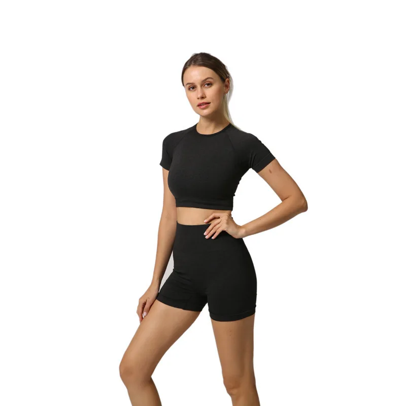 Wholesale shorts yoga casual women two piece sets fitness short sleeved tight shorts seamless yoga set gym clothes
Wholesale shorts yoga casual women two piece sets fitness short sleeved tight shorts seamless yoga set gym clothes
