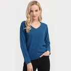 2019 New Style Lower Price V neck Women Christmas Casual Sweater