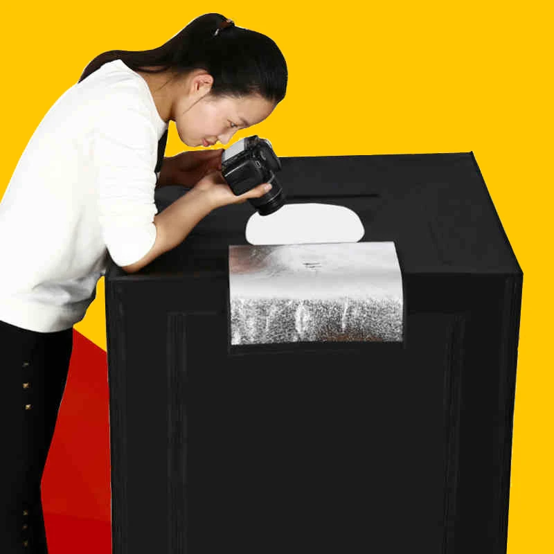 Photo Studio Box Soft Box Lighting Tent Photographic Equipment Light Room with 2 PVC Background
Photo Studio Box Soft Box Lighting Tent Photographic Equipment Light Room with 2 PVC Background