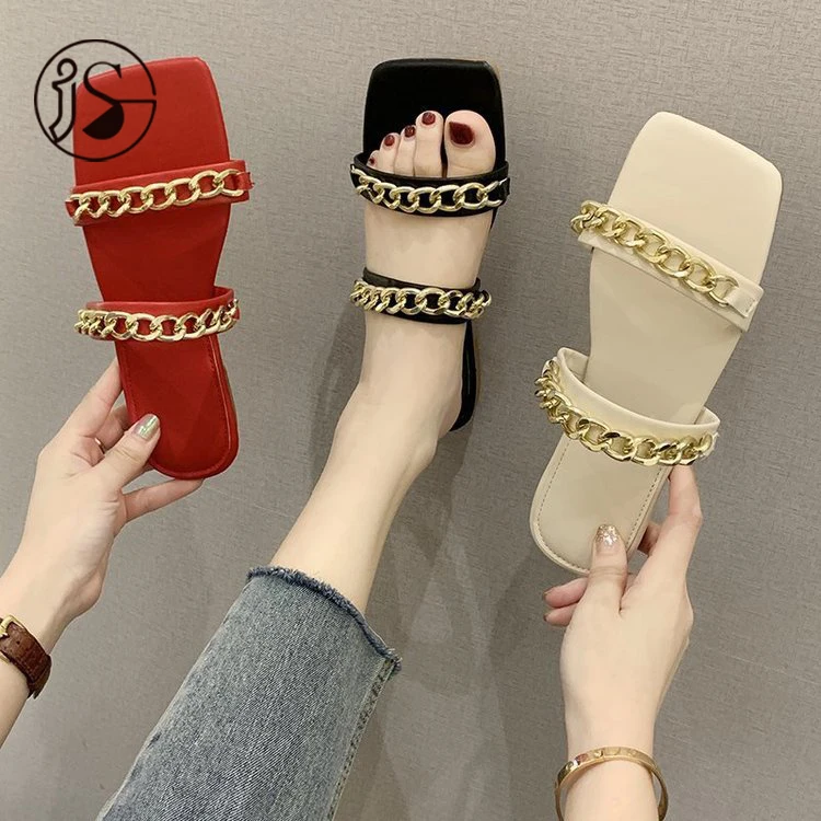 Wholesale fashion square head ladies sandals and slippers double belt flat home slippers casual comfort women sandals, Customized color
Wholesale fashion square head ladies sandals and slippers double belt flat home slippers casual comfort women sandals, Customized color