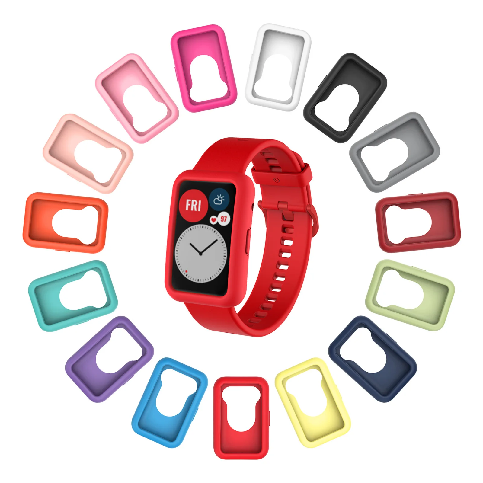 Forwelleny factory wholesale watch fit Silicone rubber soft watch Bands For Huawei Watch FIT
Forwelleny factory wholesale watch fit Silicone rubber soft watch Bands For Huawei Watch FIT