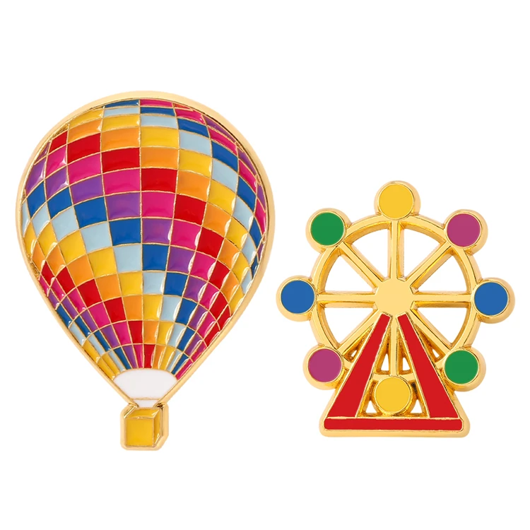 Colorful Hot Air Balloon Ferris Wheel Brooch Metal Alloy Fashion Jewelry Backpack Bags Badge Kids Gifts
Colorful Hot Air Balloon Ferris Wheel Brooch Metal Alloy Fashion Jewelry Backpack Bags Badge Kids Gifts