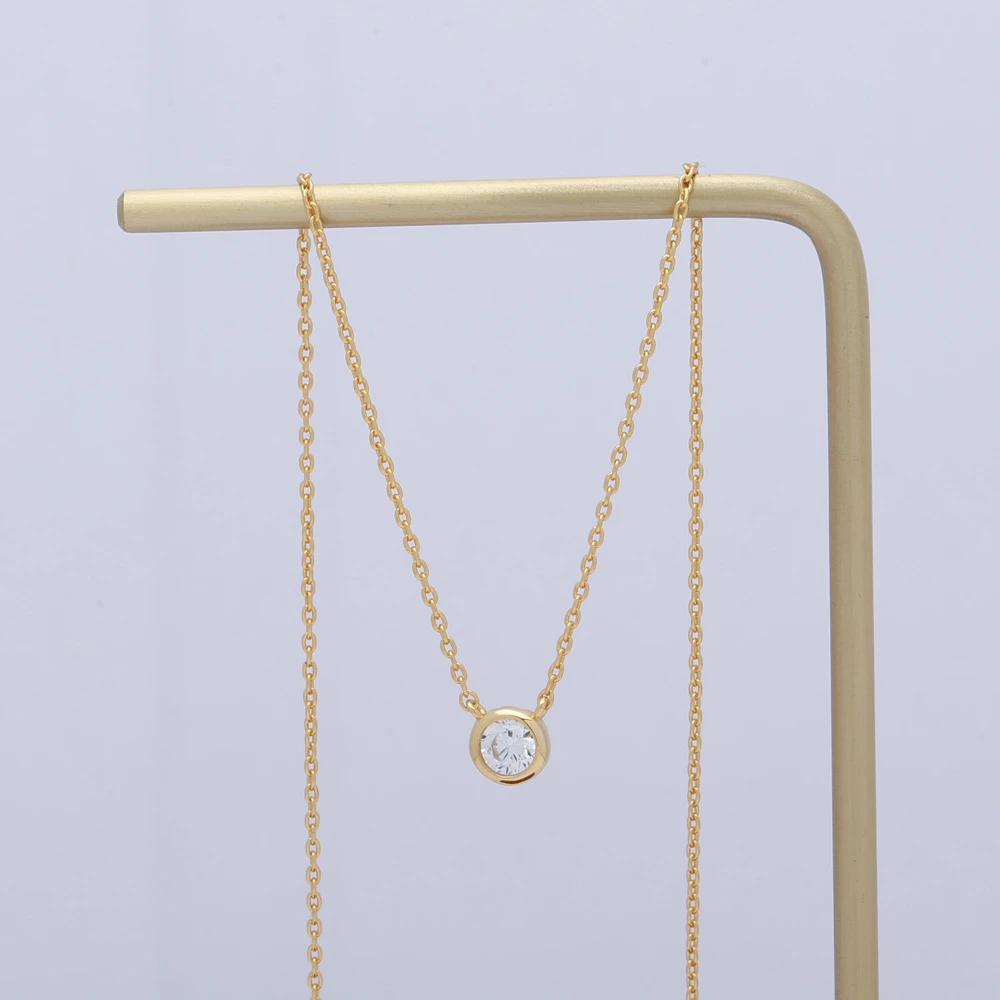 Vintage Women Jewelry Gift 925 Sterling Silver 18K White Yellow Rose Round Gold Single Zircon Pendant Necklace, White/rose gold/yellow gold
Vintage Women Jewelry Gift 925 Sterling Silver 18K White Yellow Rose Round Gold Single Zircon Pendant Necklace, White/rose gold/yellow gold