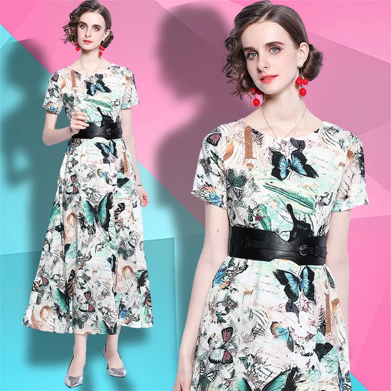 In stock sales 2021 new woman clothes wholesale fashion apparel elegant floral casual dresses round neck short sleeve slim retro, Picture color
In stock sales 2021 new woman clothes wholesale fashion apparel elegant floral casual dresses round neck short sleeve slim retro, Picture color