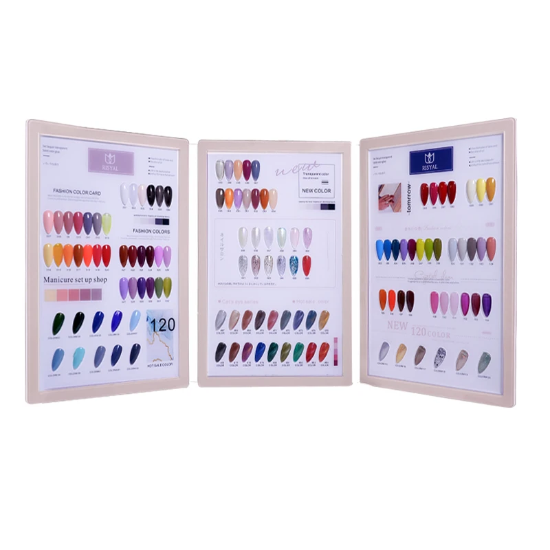 RISYAL 120 Colors Private Label Nails Supplies Nail Art DIY Tool Acrylic Plate Nail Gel Color Book
RISYAL 120 Colors Private Label Nails Supplies Nail Art DIY Tool Acrylic Plate Nail Gel Color Book