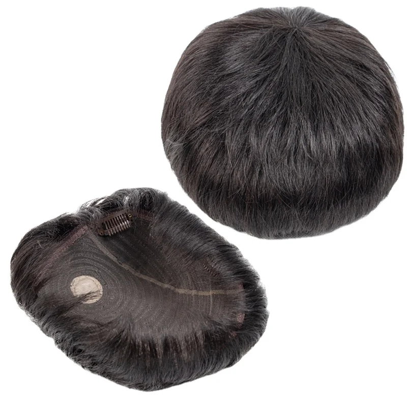 Wholesale Real Human Hair Extension Men Toupee Natural Black HairPieces Top Wig Replacement Systems 15x18cm Toupee for Men
Wholesale Real Human Hair Extension Men Toupee Natural Black HairPieces Top Wig Replacement Systems 15x18cm Toupee for Men