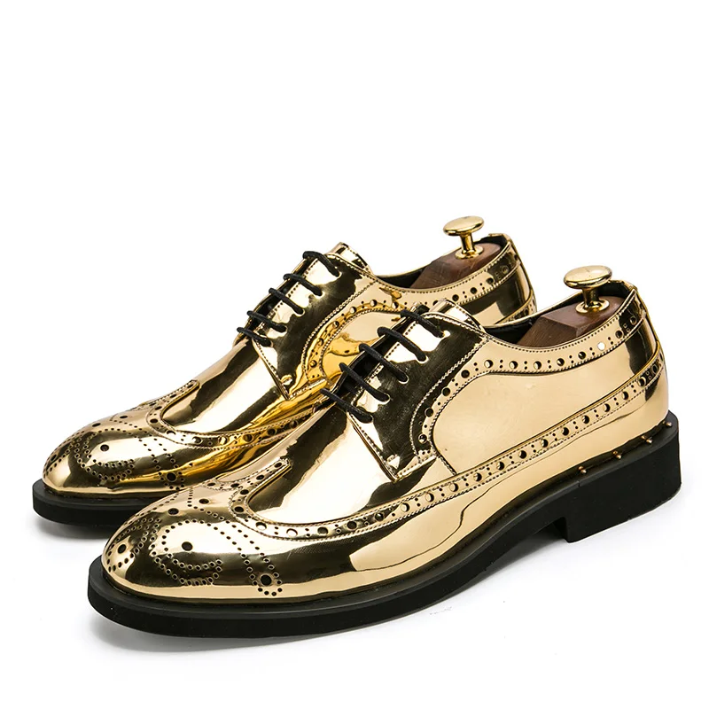 Men Dress Shoes Gold Luxury Fashion Groom Wedding Shoes Stylish Oxford Turkey Office Shoes, 3colors
Men Dress Shoes Gold Luxury Fashion Groom Wedding Shoes Stylish Oxford Turkey Office Shoes, 3colors